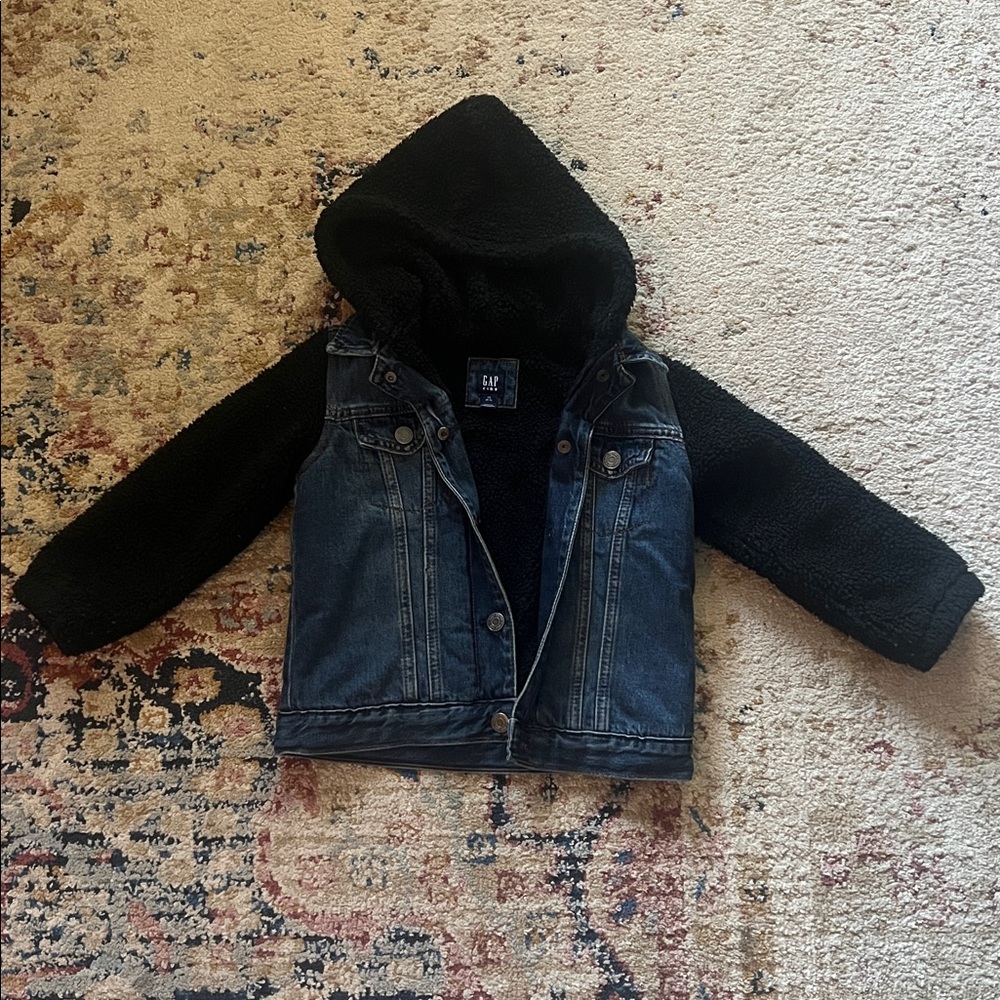 Toddler Gap Kids Size XSmall 4T/5T Jean Fleece Jacket